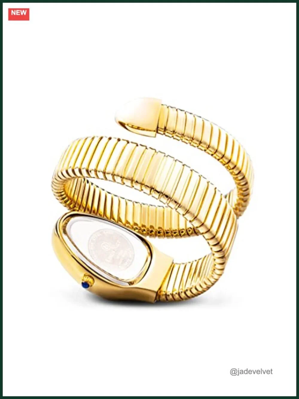 Classic Snake Shape Watch Women Gold Silver Bracelet Quartz Ladies Wristwatch